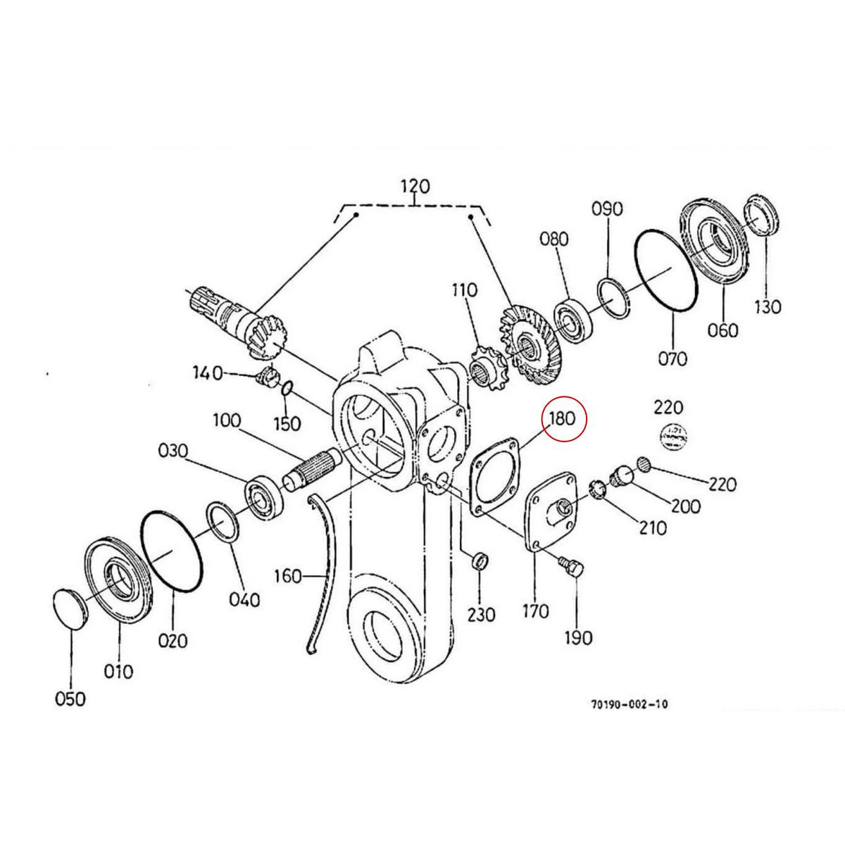 Kubota Gasket 70180-51280. Used and new spare parts, imported from Japan in excellent condition. Find genuine - original and aftermarket spare parts for all Kubota tractors at affordable prices.