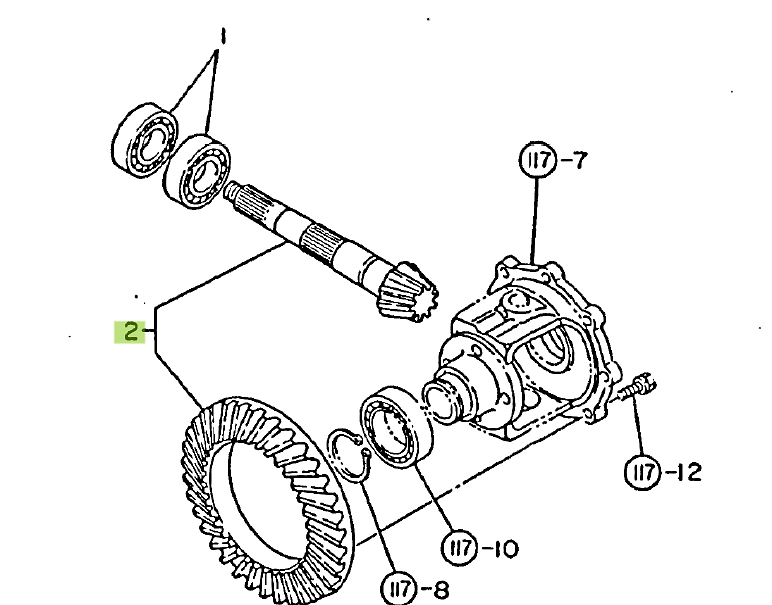 Assy Gear Bevel Rear diff. 43-9 Teeth Yanmar 194555-31300. Used and new spare parts, imported from Japan in excellent condition. Find genuine - original and aftermarket spare parts for all Kubota tractors at affordable prices.