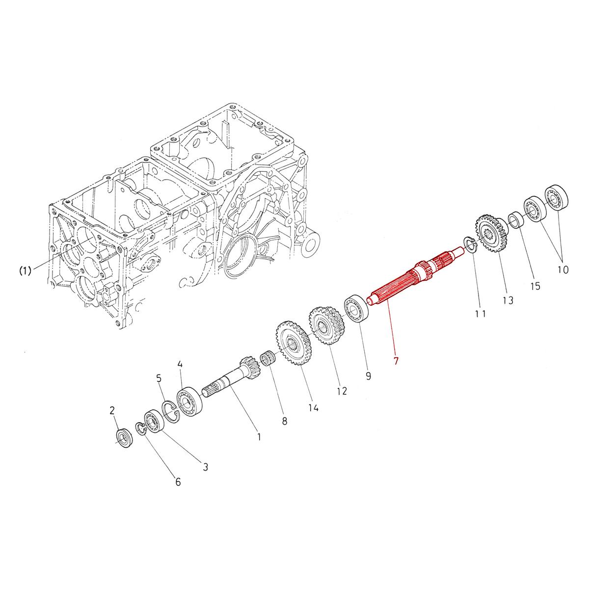 4th shaft with gear 12 teeth Kubota 66751-14410. Used and new spare parts, imported from Japan in excellent condition. Find genuine - original and aftermarket spare parts for all Kubota tractors at affordable prices.