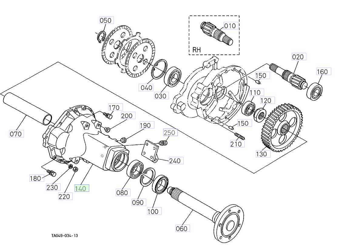 Χωνί Πίσω Άξονα Kubota 32440-27333. Ανταλλακτικά μεταχειρισμένα και καινούρια, εισαγόμενα από την Ιαπωνία σε άριστη κατάσταση. Βρείτε γνήσια - original και ιμιτασιόν - aftermarket ανταλλακτικά για όλα τα Kubota σε προσιτές τιμές.