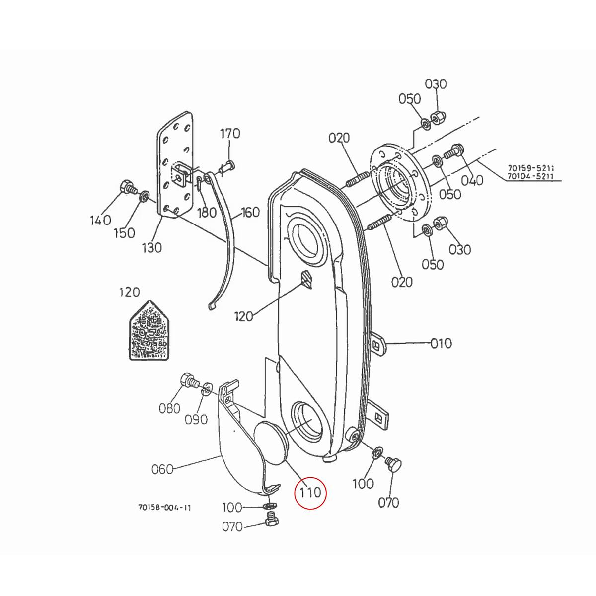 Kubota Τάπα 58912-21630. Ανταλλακτικά μεταχειρισμένα και καινούρια, εισαγόμενα από την Ιαπωνία σε άριστη κατάσταση. Βρείτε γνήσια - original και ιμιτασιόν - aftermarket ανταλλακτικά για όλα τα Kubota σε προσιτές τιμές.