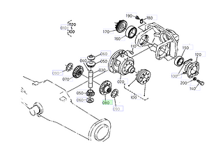 Γρανάζι Διαφορικού Kubota 36540-43150