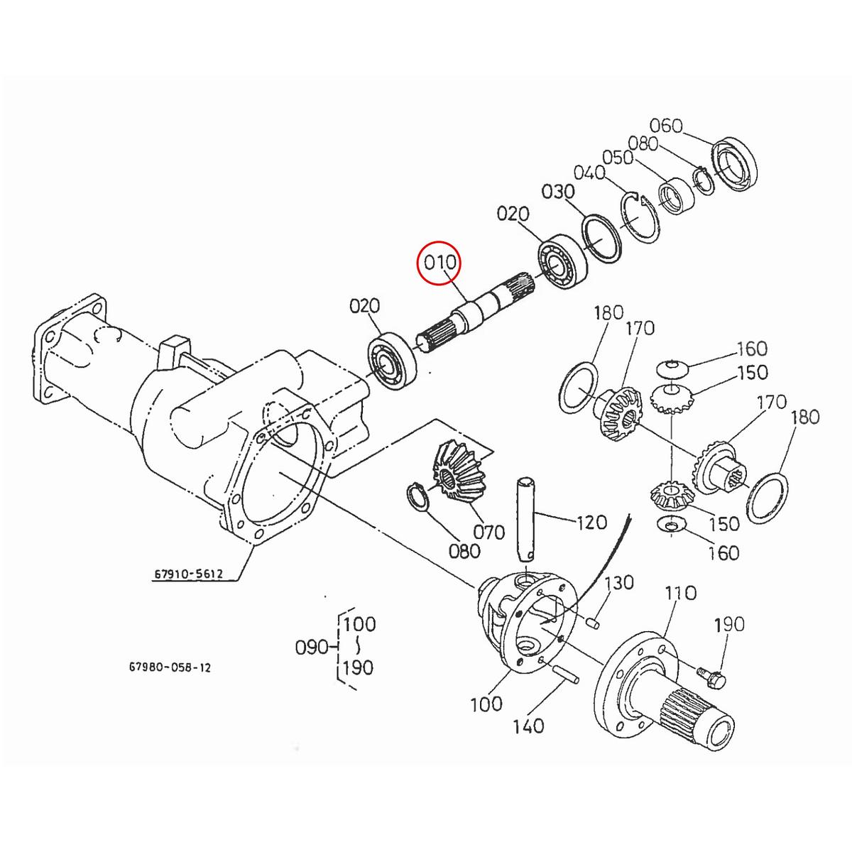 Kubota Άξονας 67910-56610. Ανταλλακτικά μεταχειρισμένα και καινούρια, εισαγόμενα από την Ιαπωνία σε άριστη κατάσταση. Βρείτε γνήσια - original και ιμιτασιόν - aftermarket ανταλλακτικά για όλα τα Kubota σε προσιτές τιμές.