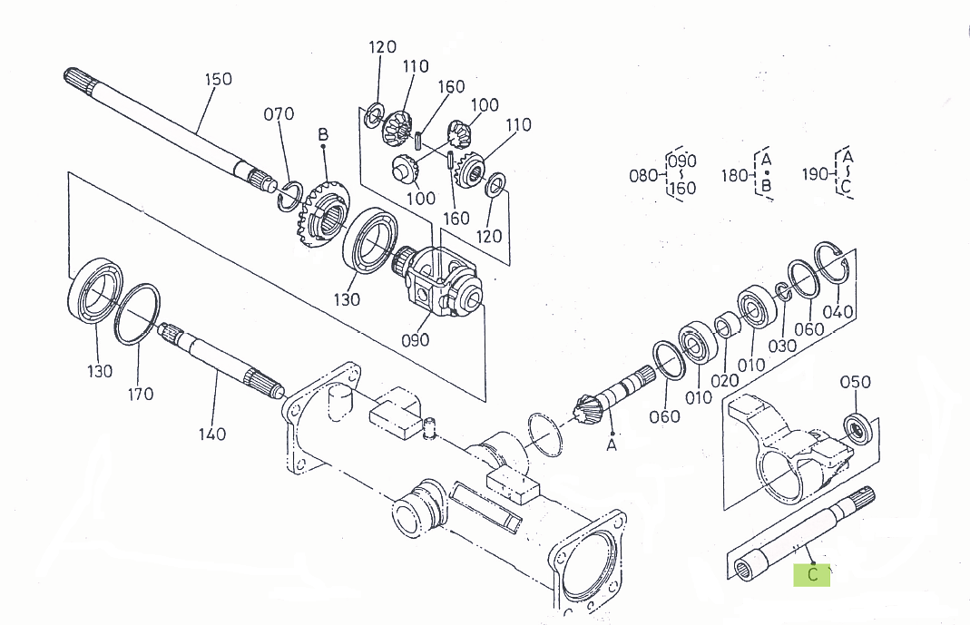 Άξονας Μετάδοσης 4X4 Kubota 6A320-57622. Ανταλλακτικά μεταχειρισμένα και καινούρια, εισαγόμενα από την Ιαπωνία σε άριστη κατάσταση. Βρείτε γνήσια - original και ιμιτασιόν - aftermarket ανταλλακτικά για όλα τα Kubota σε προσιτές τιμές.