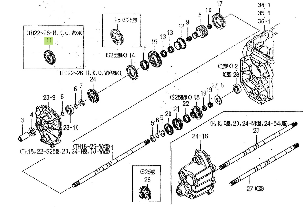 Gear 28 Teeth Iseki 1716-205-004-00. Used and new spare parts, imported from Japan in excellent condition. Find genuine - original and aftermarket spare parts for all Iseki tractors at affordable prices.