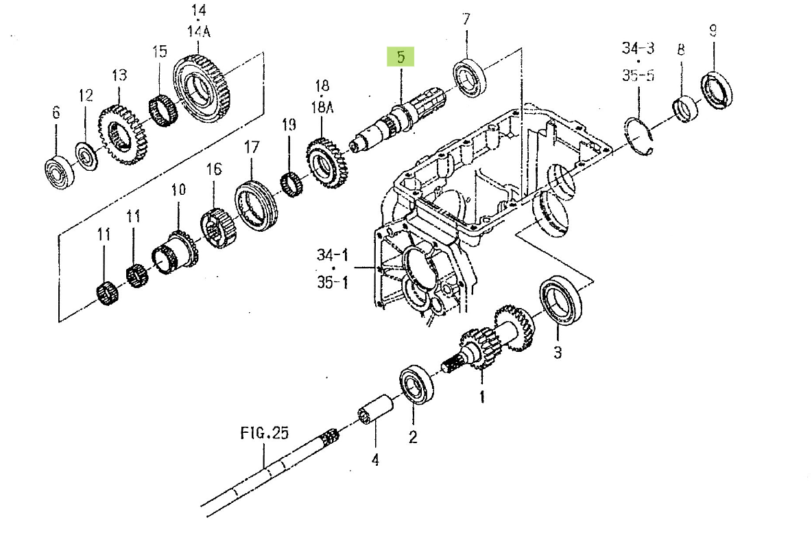 Shaft PTO Iseki 1716-244-001-00. Used and new spare parts, imported from Japan in excellent condition. Find genuine - original and aftermarket spare parts for all Iseki tractors at affordable prices.