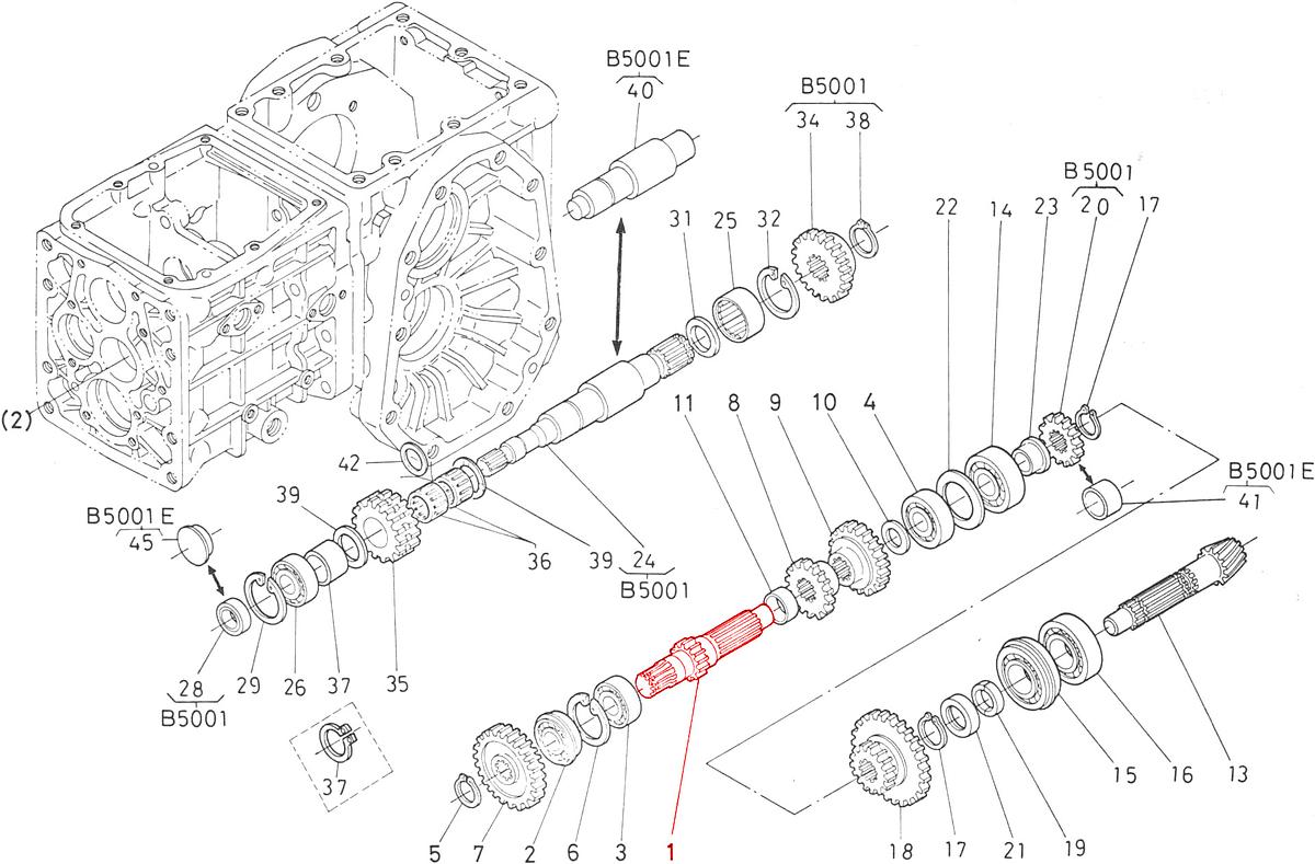 2nd shaft Kubota 66621-14310. Used and new spare parts, imported from Japan in excellent condition. Find genuine - original and aftermarket spare parts for all Kubota tractors at affordable prices.