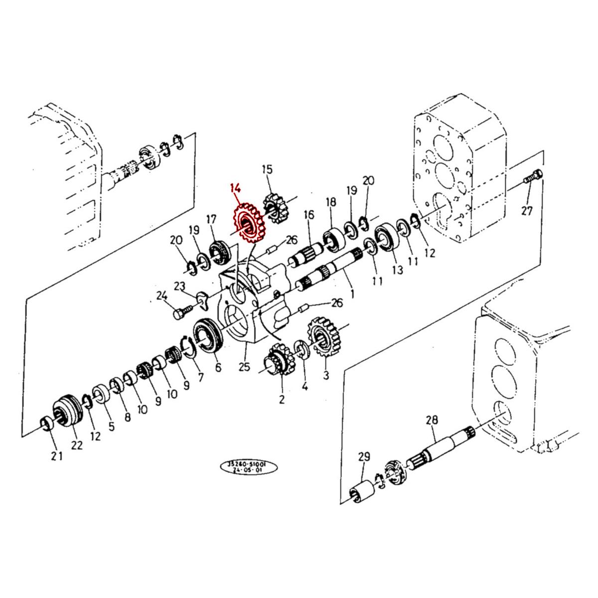 Γρανάζι 20 δόντια Kubota 38260-25260. Ανταλλακτικά μεταχειρισμένα και καινούρια, εισαγόμενα από την Ιαπωνία σε άριστη κατάσταση. Βρείτε γνήσια - original και ιμιτασιόν - aftermarket ανταλλακτικά για όλα τα τρακτέρ Kubota σε προσιτές τιμές.