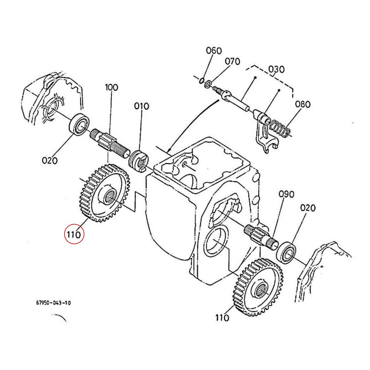Kubota Γρανάζι μειωτήρα 55 δόντια 67950-19130. Ανταλλακτικά μεταχειρισμένα και καινούρια, εισαγόμενα από την Ιαπωνία σε άριστη κατάσταση. Βρείτε γνήσια - original και ιμιτασιόν - aftermarket ανταλλακτικά για όλα τα Kubota σε προσιτές τιμές.