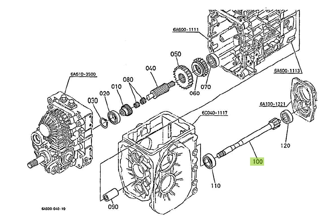 Άξονας PTO 11 Δόντια Kubota 6A610-14410. Ανταλλακτικά μεταχειρισμένα και καινούρια, εισαγόμενα από την Ιαπωνία σε άριστη κατάσταση. Βρείτε γνήσια - original και ιμιτασιόν - aftermarket ανταλλακτικά για όλα τα Kubota σε προσιτές τιμές.