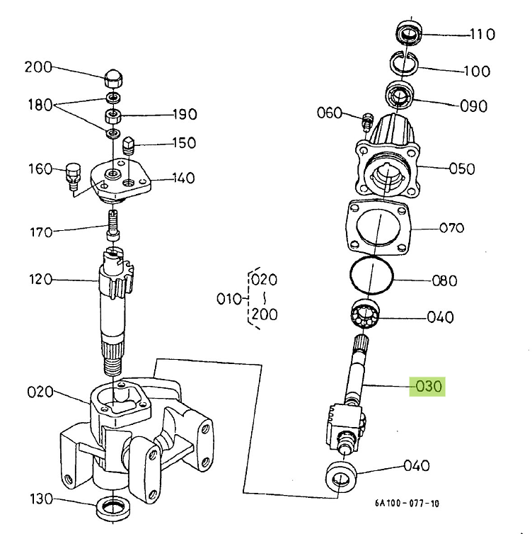Ατέρμονας Kubota 6A100-41910. Ανταλλακτικά μεταχειρισμένα και καινούρια, εισαγόμενα από την Ιαπωνία σε άριστη κατάσταση. Βρείτε γνήσια - original και ιμιτασιόν - aftermarket ανταλλακτικά για όλα τα Kubota σε προσιτές τιμές.