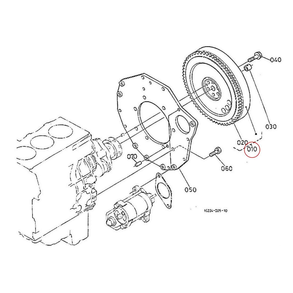 Kubota Βολάν στροφάλου 16231-25010. Ανταλλακτικά μεταχειρισμένα και καινούρια, εισαγόμενα από την Ιαπωνία σε άριστη κατάσταση. Βρείτε γνήσια - original και ιμιτασιόν - aftermarket ανταλλακτικά για όλα τα Kubota σε προσιτές τιμές.