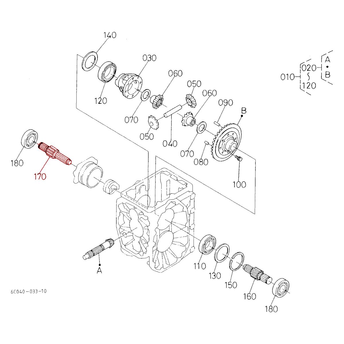 Άξονας Διαφορικού (Δεξιός) Kubota 6C040-14950. Used and new spare parts, imported from Japan in excellent condition. Find genuine - original and aftermarket spare parts for all Kubota tractors at affordable prices.
