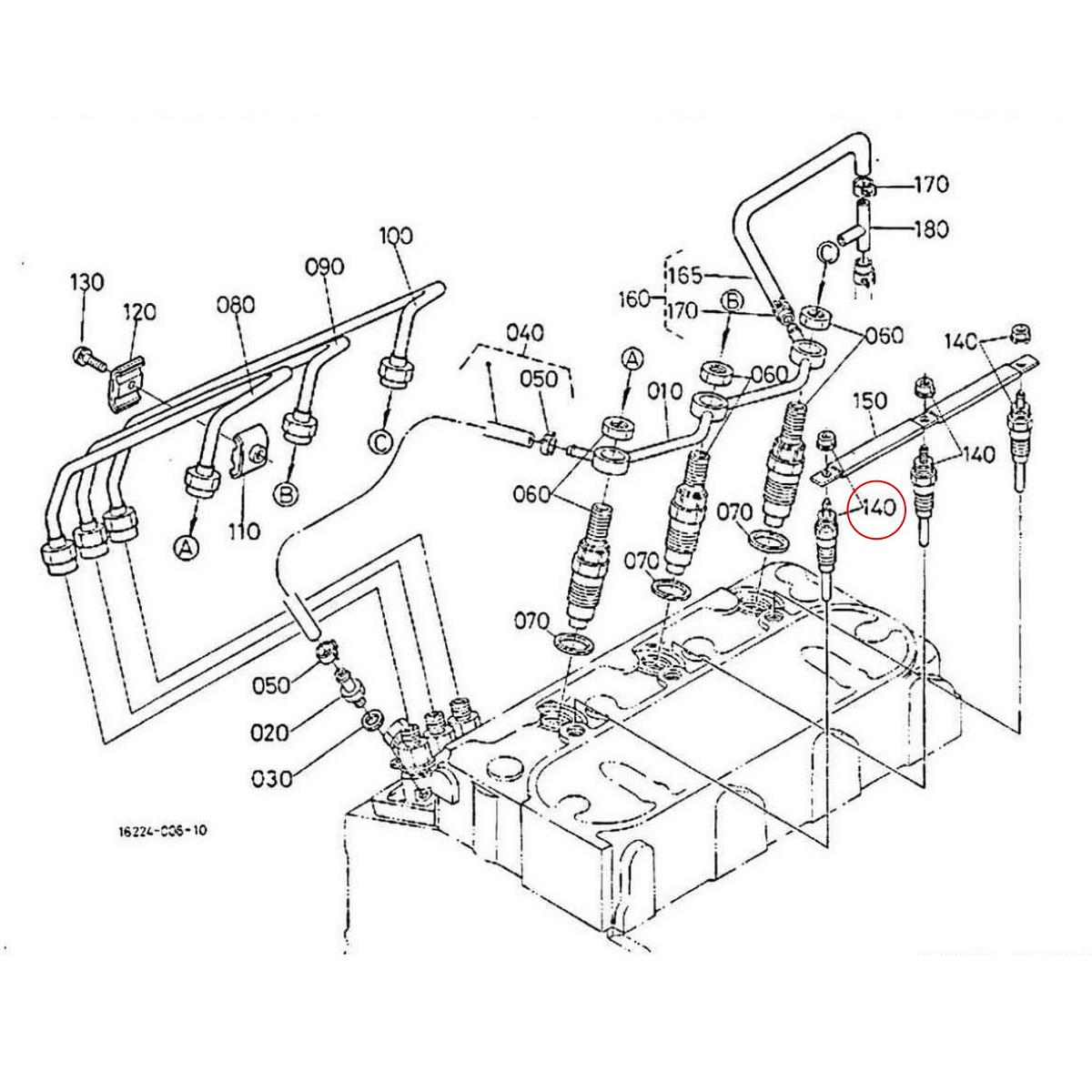 Kubota Προθέρμανση 16261-65510. Ανταλλακτικά μεταχειρισμένα και καινούρια, εισαγόμενα από την Ιαπωνία σε άριστη κατάσταση. Βρείτε γνήσια - original και ιμιτασιόν - aftermarket ανταλλακτικά για όλα τα Kubota σε προσιτές τιμές.