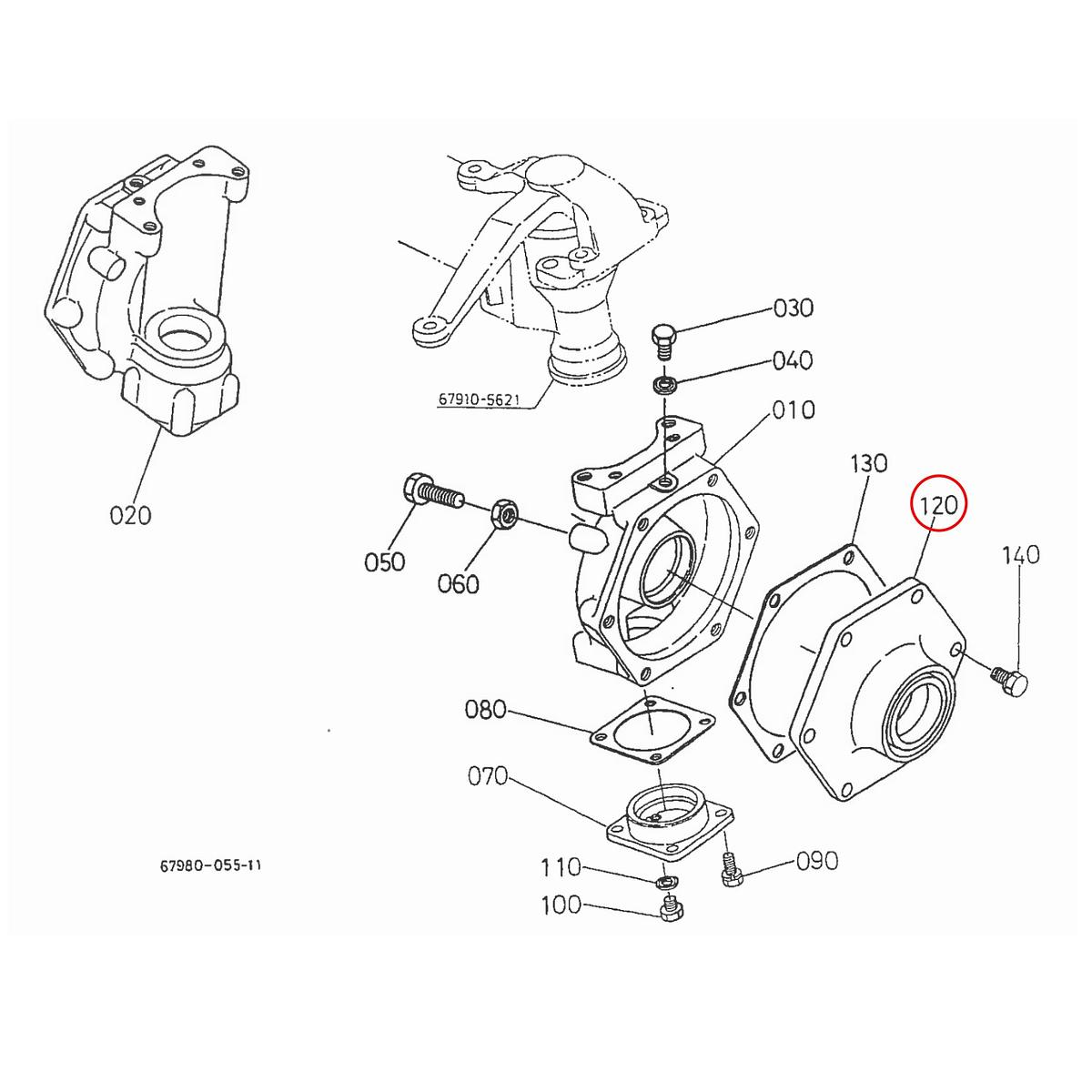 Kubota Καπάκι κιβωτίου τροχού 67121-56370. Ανταλλακτικά μεταχειρισμένα και καινούρια, εισαγόμενα από την Ιαπωνία σε άριστη κατάσταση. Βρείτε γνήσια - original και ιμιτασιόν - aftermarket ανταλλακτικά για όλα τα Kubota σε προσιτές τιμές.