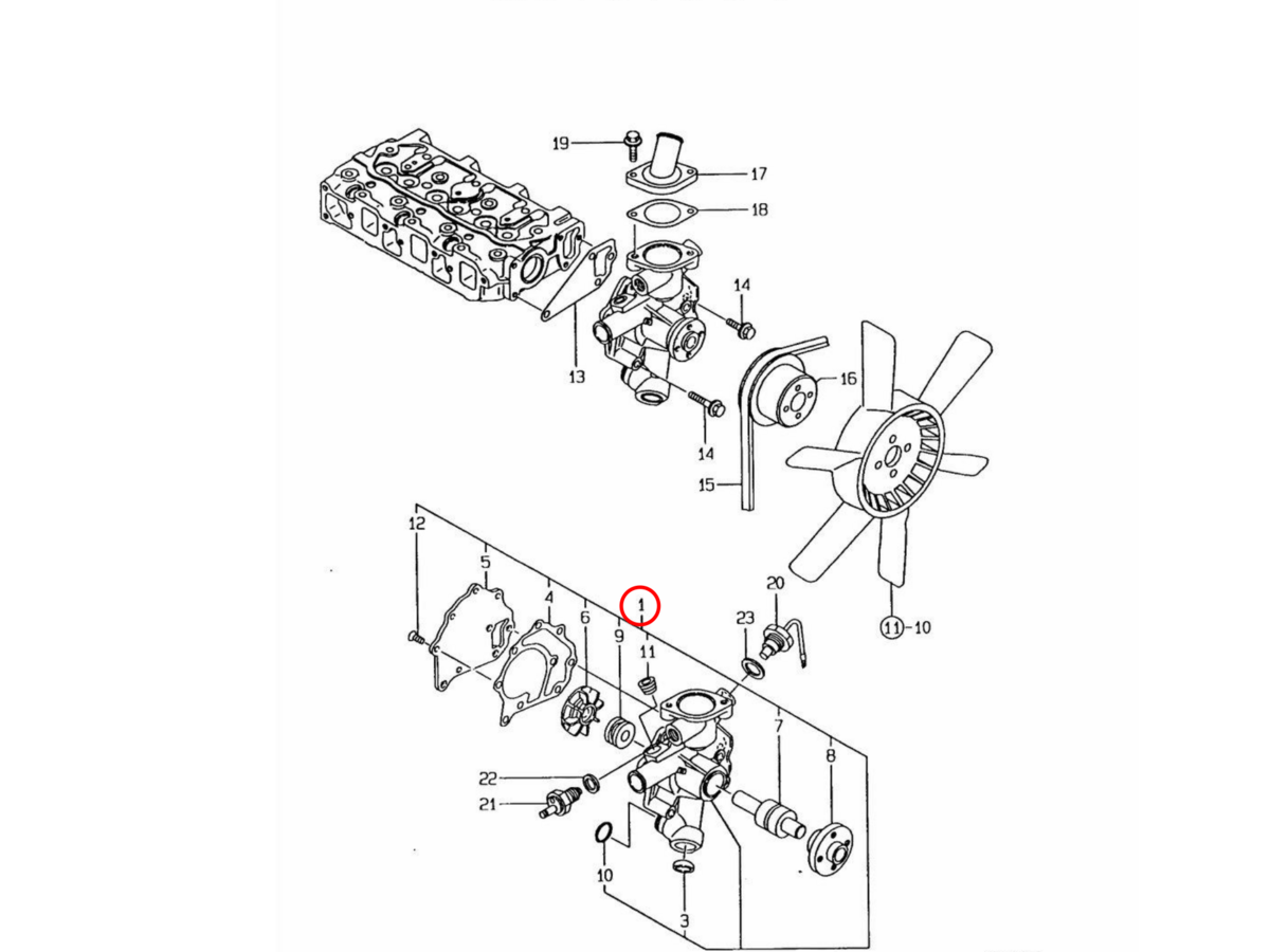 Αντλία νερού Yanmar: 119660-42004. Ανταλλακτικά μεταχειρισμένα και καινούρια, εισαγόμενα από την Ιαπωνία σε άριστη κατάσταση. Βρείτε γνήσια - original και ιμιτασιόν - aftermarket ανταλλακτικά για όλα τα Yanmar σε προσιτές τιμές.