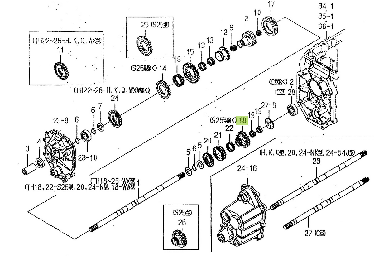 Gear Coupling 25 Teeth Iseki 1716-205-012-00. Used and new spare parts, imported from Japan in excellent condition. Find genuine - original and aftermarket spare parts for all Iseki tractors at affordable prices.