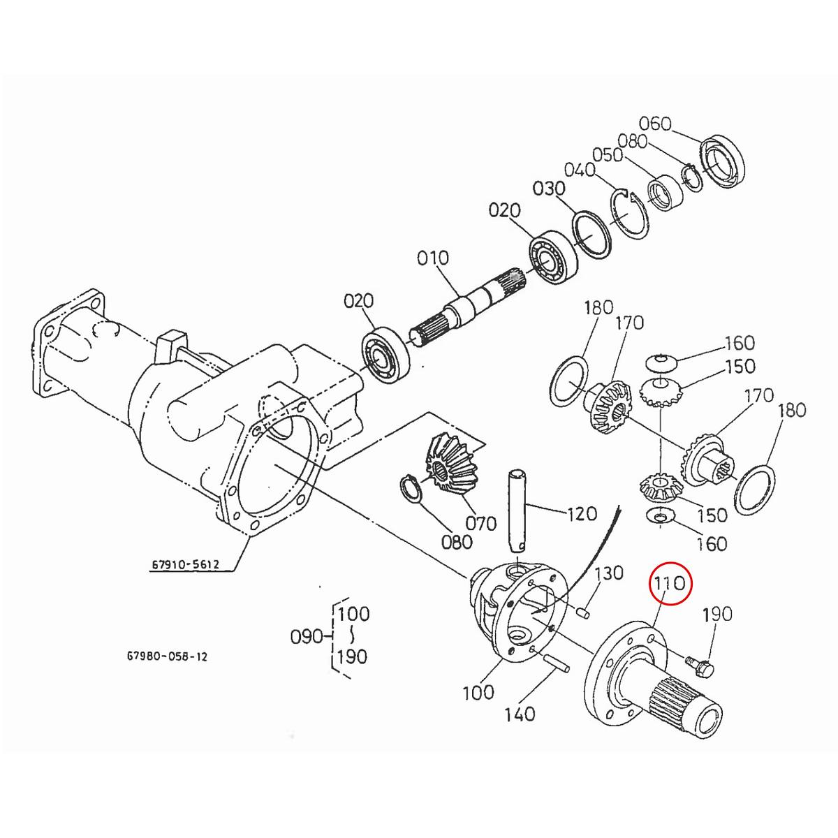 Kubota Βάση εμπρός διαφορικού 67910-56630. Ανταλλακτικά μεταχειρισμένα και καινούρια, εισαγόμενα από την Ιαπωνία σε άριστη κατάσταση. Βρείτε γνήσια - original και ιμιτασιόν - aftermarket ανταλλακτικά για όλα τα Kubota σε προσιτές τιμές.