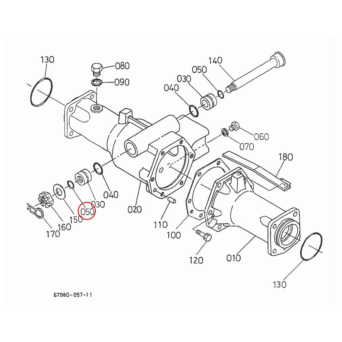 Kubota O-ring 04811-00200. Used and new spare parts, imported from Japan in excellent condition. Find genuine - original and aftermarket spare parts for all Kubota tractors at affordable prices.