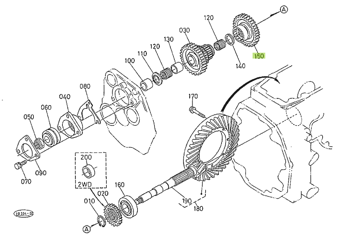 Gear 46 Teeth Kubota 34070-22810. Used and new spare parts, imported from Japan in excellent condition. Find genuine - original and aftermarket spare parts for all Kubota tractors at affordable prices.
