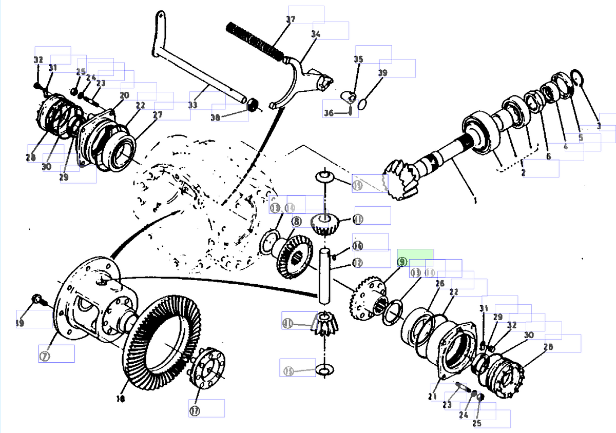 Γρανάζι Διαφορικού Kubota 33400-32730. Ανταλλακτικά μεταχειρισμένα και καινούρια, εισαγόμενα από την Ιαπωνία σε άριστη κατάσταση. Βρείτε γνήσια - original και ιμιτασιόν - aftermarket ανταλλακτικά για όλα τα Kubota σε προσιτές τιμές.