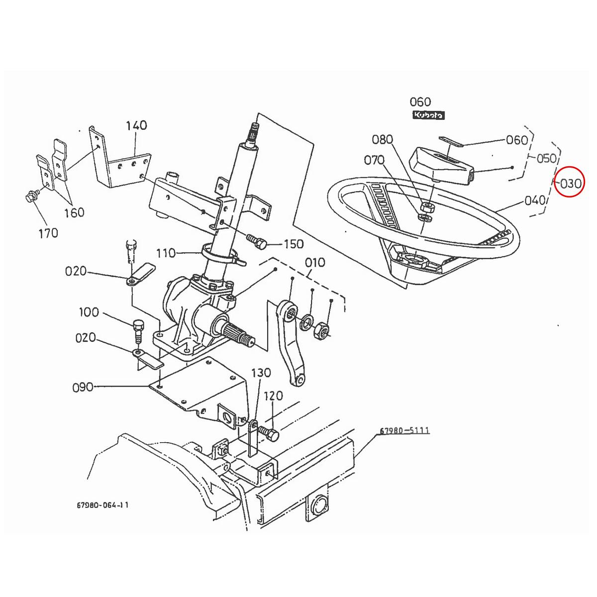 Kubota Τιμόνι βολάν 66150-41450. Ανταλλακτικά μεταχειρισμένα και καινούρια, εισαγόμενα από την Ιαπωνία σε άριστη κατάσταση. Βρείτε γνήσια - original και ιμιτασιόν - aftermarket ανταλλακτικά για όλα τα Kubota σε προσιτές τιμές.