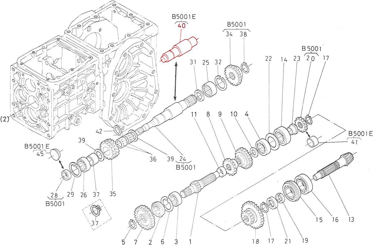 Reverse shaft Kubota 66631-14610. Used and new spare parts, imported from Japan in excellent condition. Find genuine - original and aftermarket spare parts for all Kubota tractors at affordable prices.