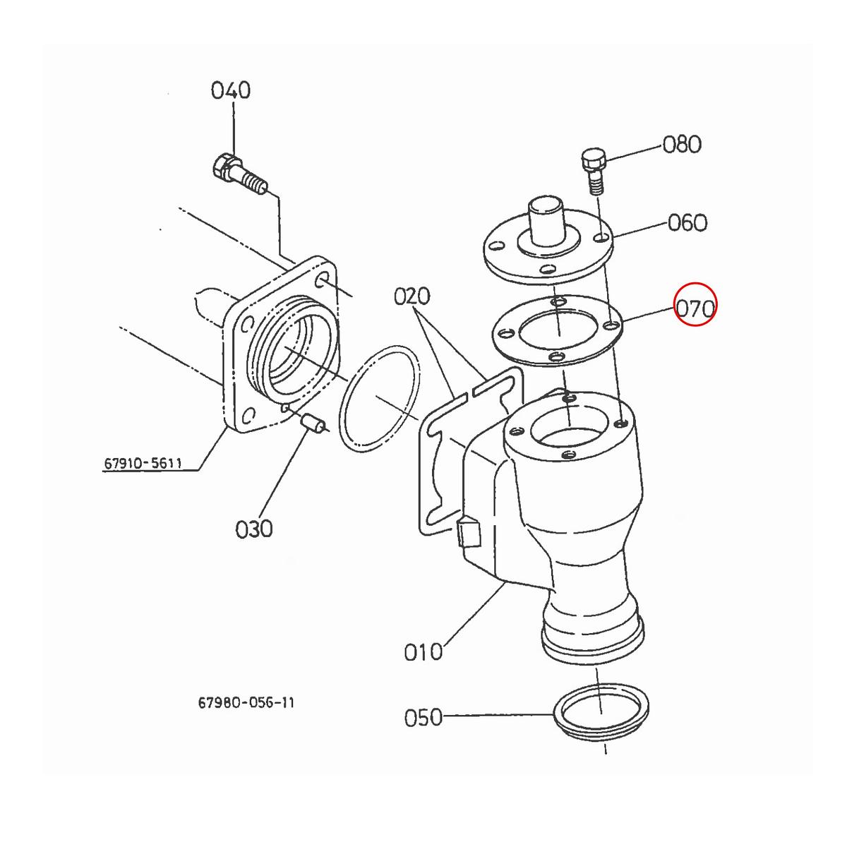 Kubota Φλάντζα 76621-56270. Ανταλλακτικά μεταχειρισμένα και καινούρια, εισαγόμενα από την Ιαπωνία σε άριστη κατάσταση. Βρείτε γνήσια - original και ιμιτασιόν - aftermarket ανταλλακτικά για όλα τα Kubota σε προσιτές τιμές.