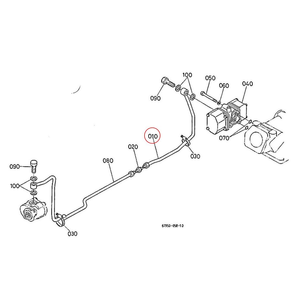 Kubota Σωλήνα υδραυλικού 67950-25350. Ανταλλακτικά μεταχειρισμένα και καινούρια, εισαγόμενα από την Ιαπωνία σε άριστη κατάσταση. Βρείτε γνήσια - original και ιμιτασιόν - aftermarket ανταλλακτικά για όλα τα Kubota σε προσιτές τιμές.