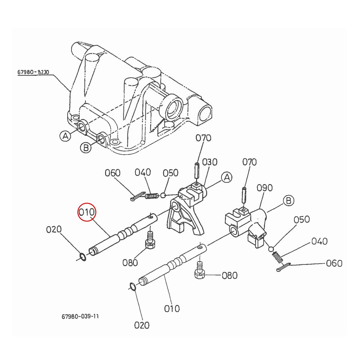 Kubota Άξονας φουρκέτας 67910-18110. Ανταλλακτικά μεταχειρισμένα και καινούρια, εισαγόμενα από την Ιαπωνία σε άριστη κατάσταση. Βρείτε γνήσια - original και ιμιτασιόν - aftermarket ανταλλακτικά για όλα τα Kubota σε προσιτές τιμές.