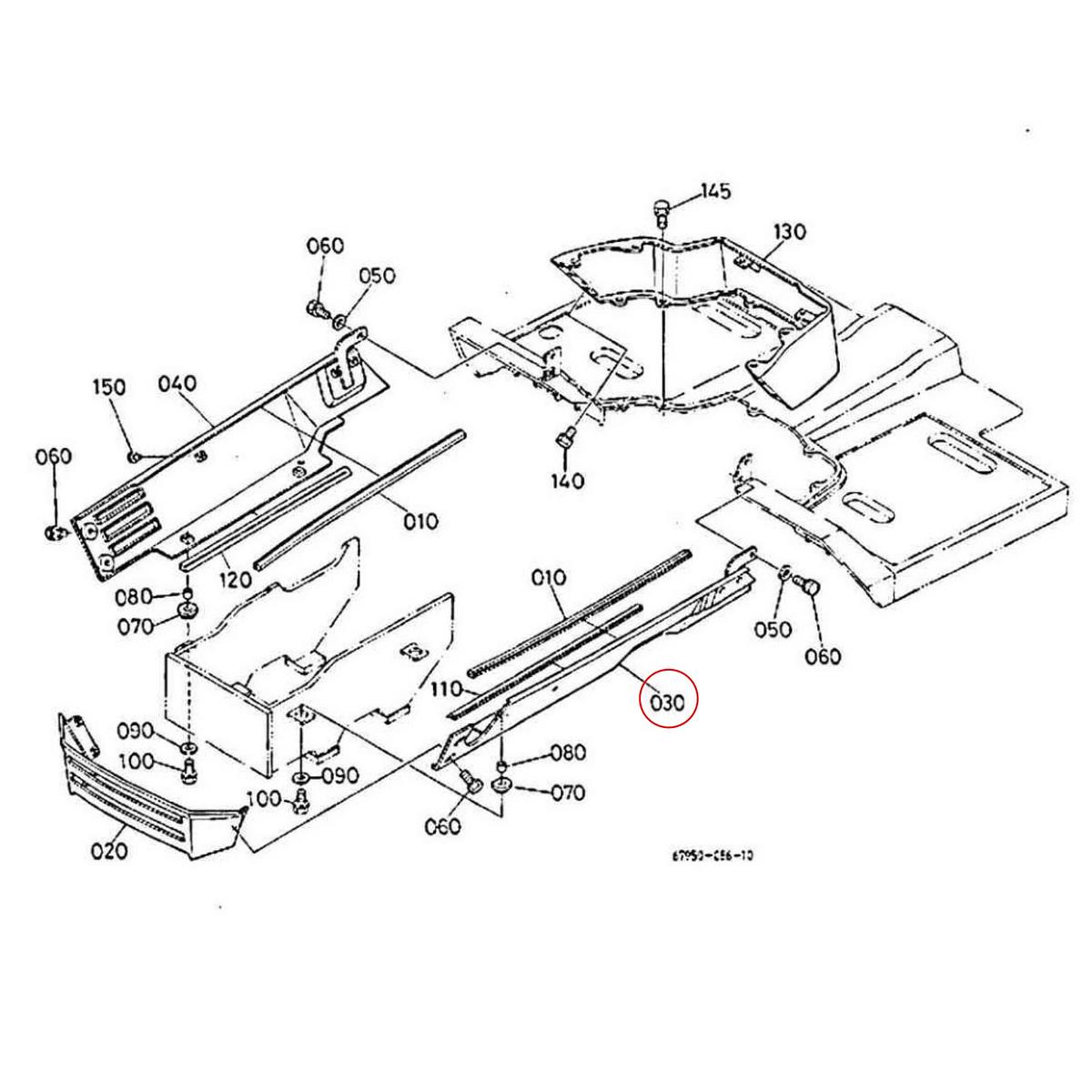 Kubota Κάλυμα 67950-53330. Ανταλλακτικά μεταχειρισμένα και καινούρια, εισαγόμενα από την Ιαπωνία σε άριστη κατάσταση. Βρείτε γνήσια - original και ιμιτασιόν - aftermarket ανταλλακτικά για όλα τα Kubota σε προσιτές τιμές.