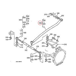 Kubota Μπάρα τιμονιού 67950-57210. Ανταλλακτικά μεταχειρισμένα και καινούρια, εισαγόμενα από την Ιαπωνία σε άριστη κατάσταση. Βρείτε γνήσια - original και ιμιτασιόν - aftermarket ανταλλακτικά για όλα τα Kubota σε προσιτές τιμές.