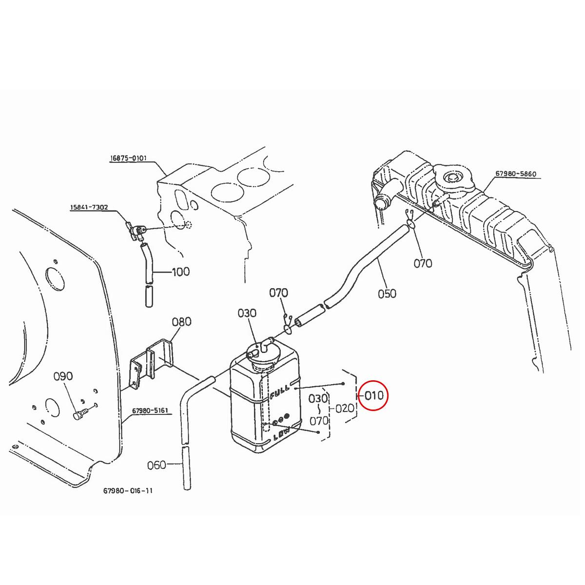 Kubota Δοχείο νερού ψυγείου 37410-88600. Ανταλλακτικά μεταχειρισμένα και καινούρια, εισαγόμενα από την Ιαπωνία σε άριστη κατάσταση. Βρείτε γνήσια - original και ιμιτασιόν - aftermarket ανταλλακτικά για όλα τα Kubota σε προσιτές τιμές.