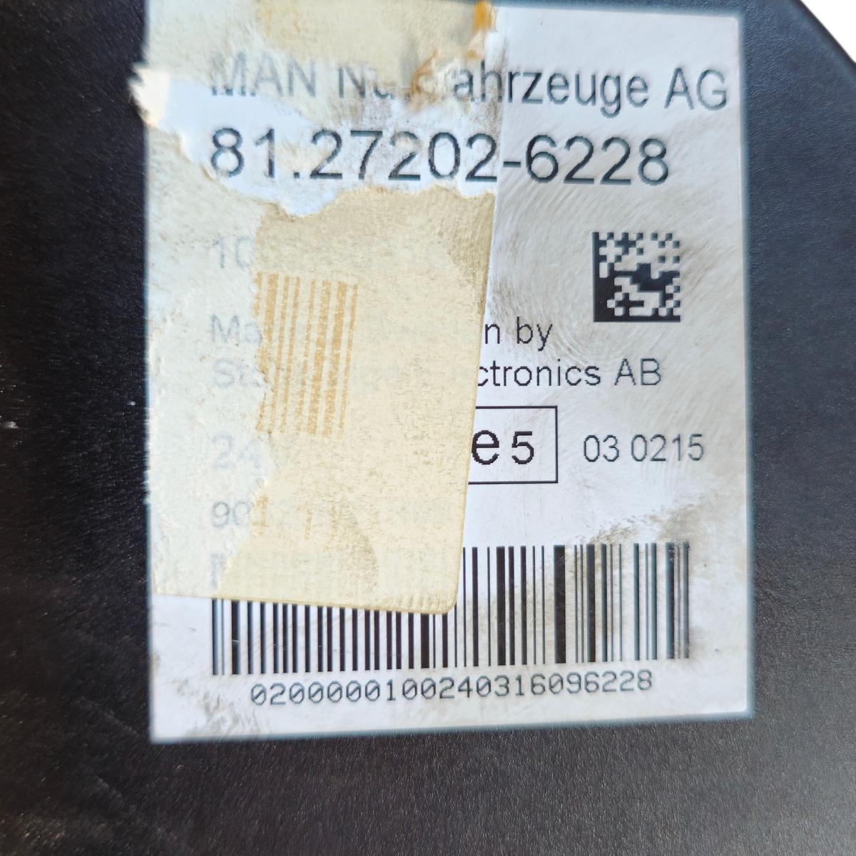 Πίνακας Οργάνων - Καντράν  MAN – 81272026228