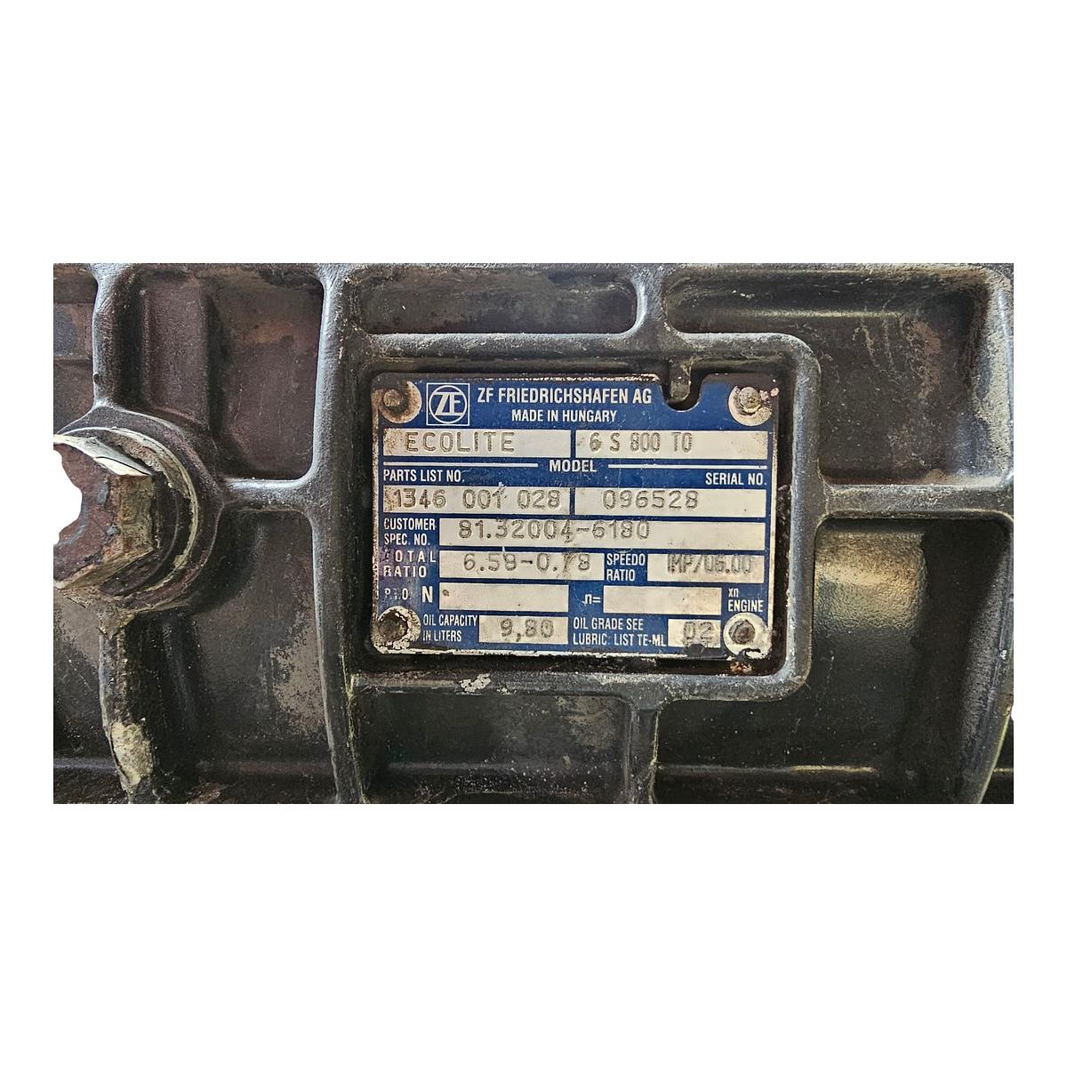 ZF Ecolite 6S 800 TO – MAN Gearbox 1346001028
