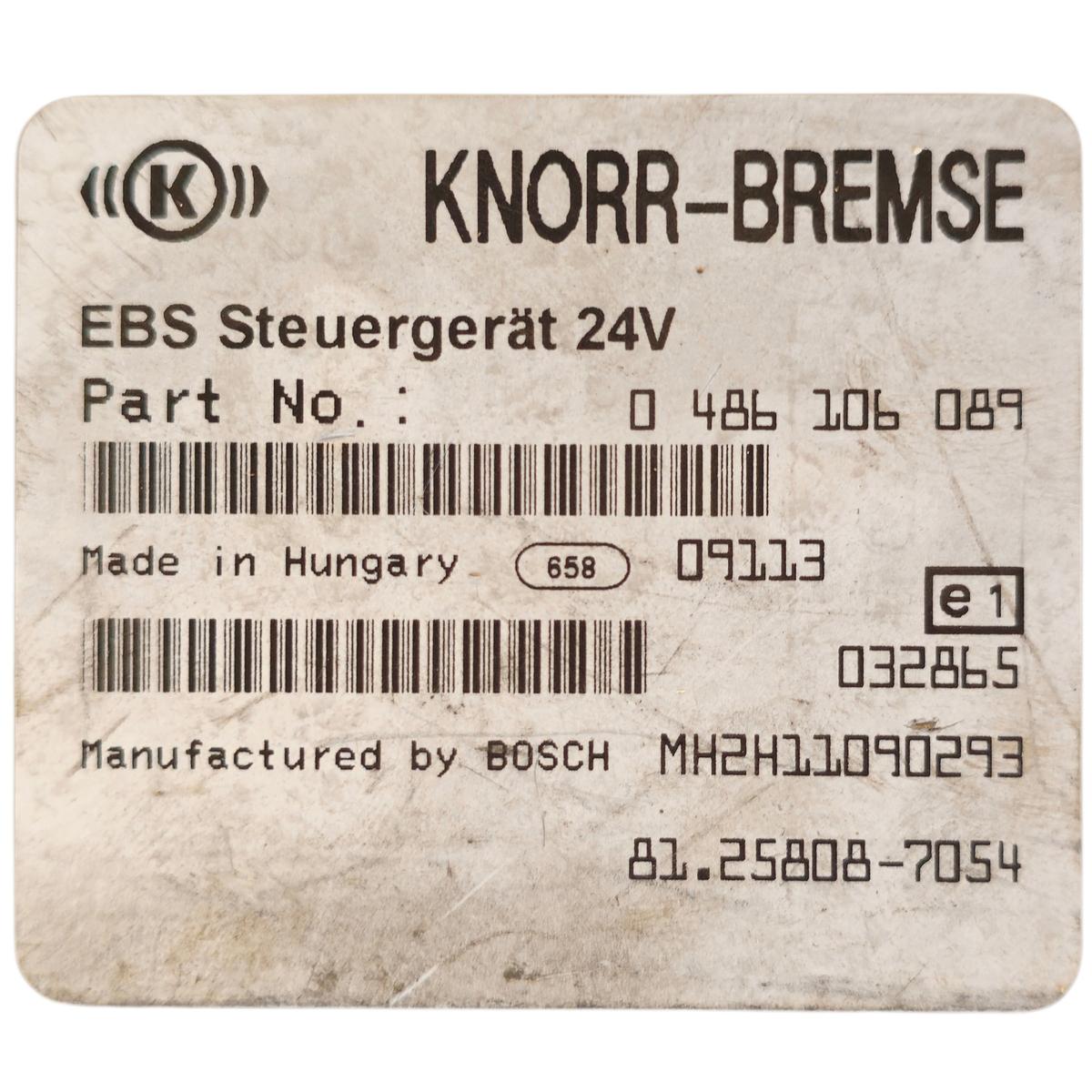 EBS Control Unit MAN 81258087054 – Knorr-Bremse 0486106089