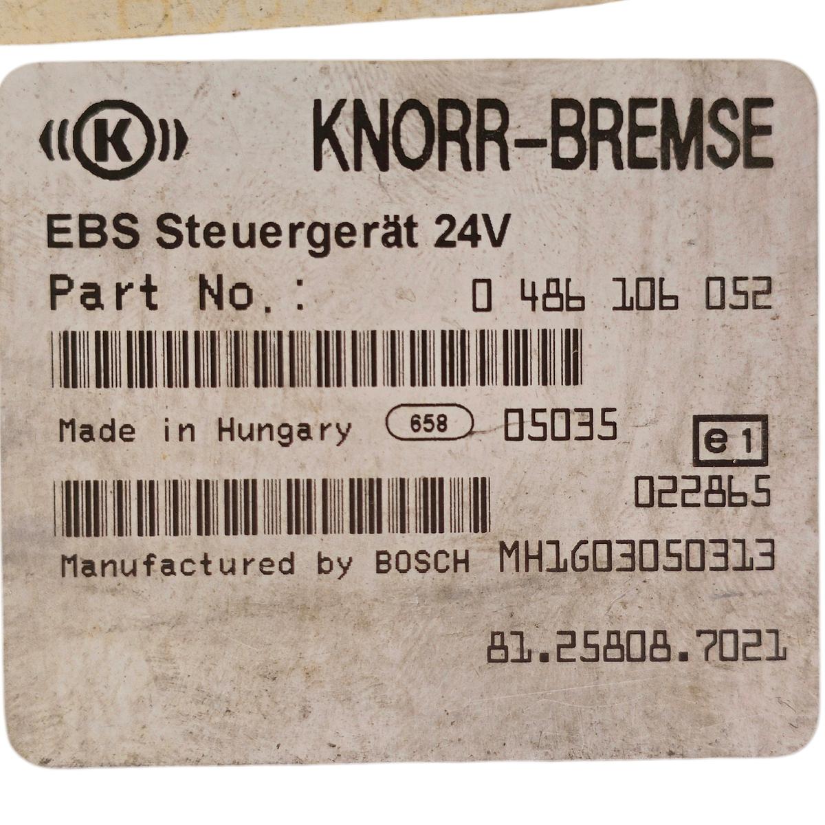 EBS Control Unit MAN 81258087021 – Knorr-Bremse 0486106052