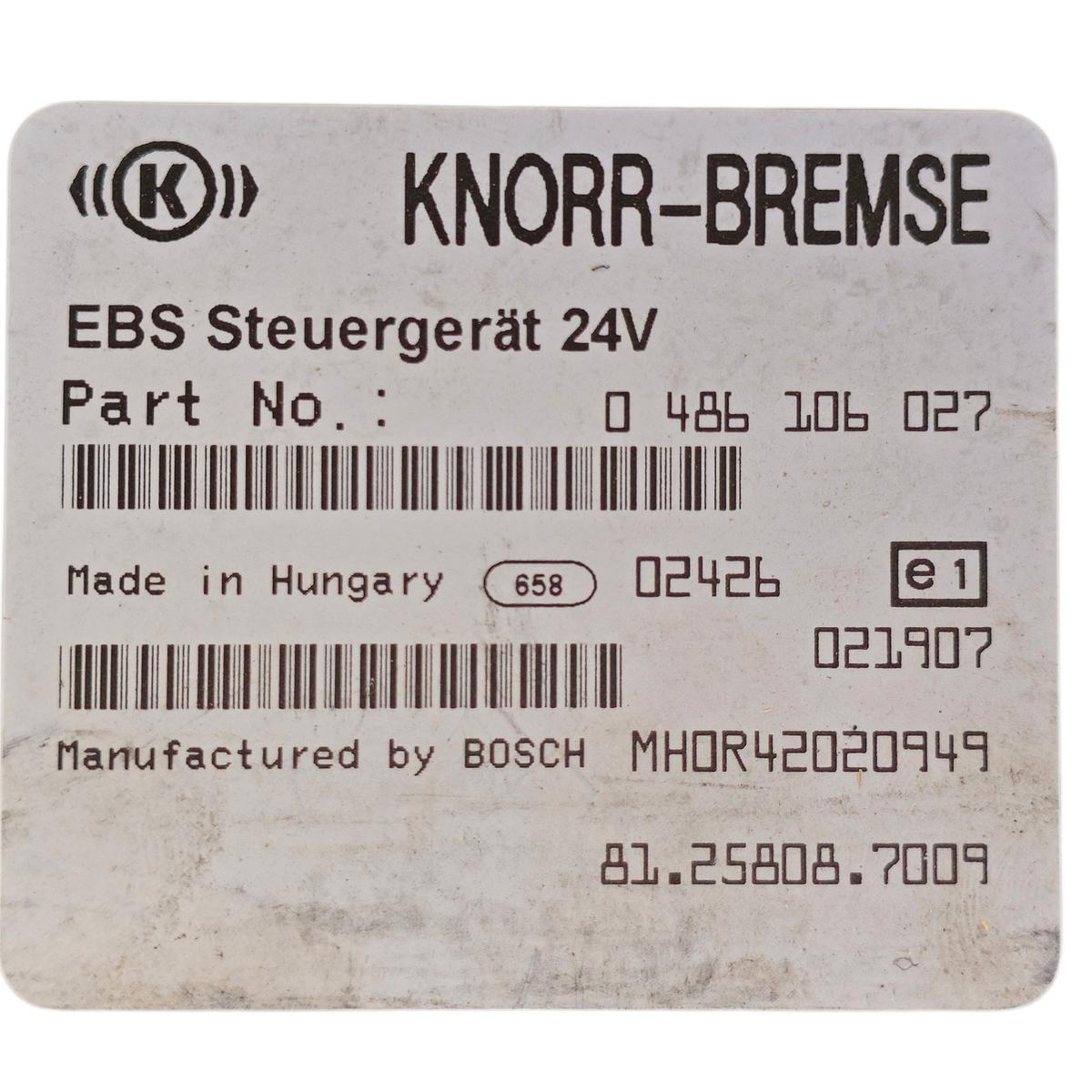 Εγκέφαλος EBS MAN 81258087009 – Knorr-Bremse
