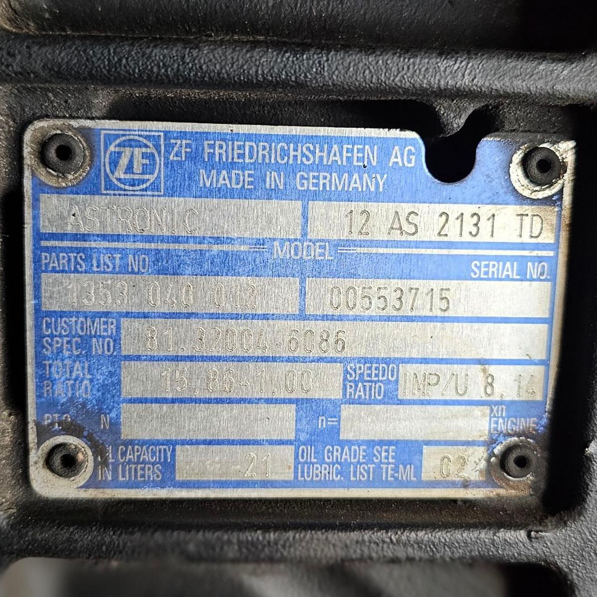 Σασμάν ZF Astronic 12 AS 2131 TD – 81320046086 MAN