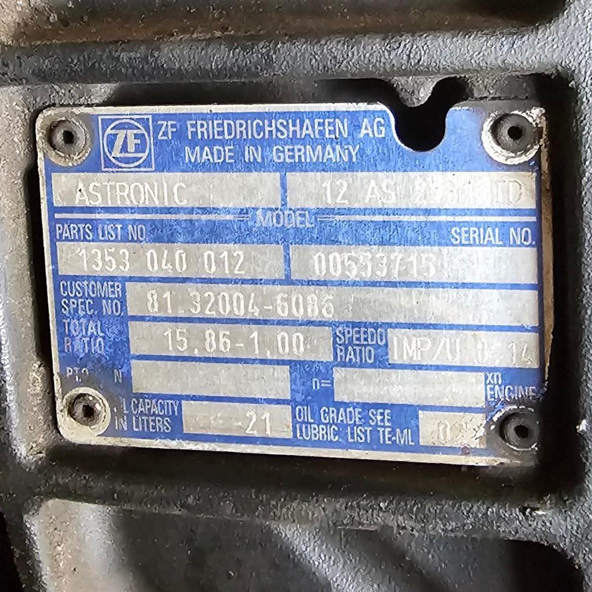 Σασμάν ZF Astronic 12 AS 2131 TD – 81320046086 MAN