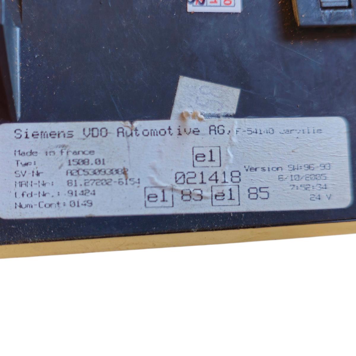 Πίνακας Οργάνων - Καντράν  MAN – 81272026154