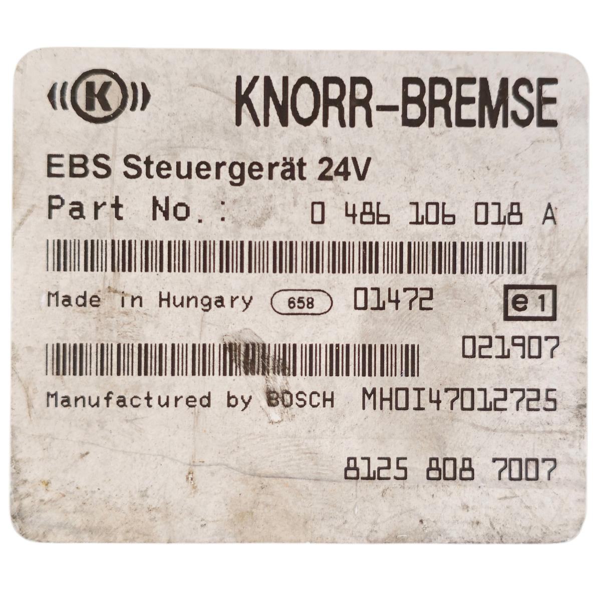 MAN EBS Control Unit 81258087007 – Knorr-Bremse
